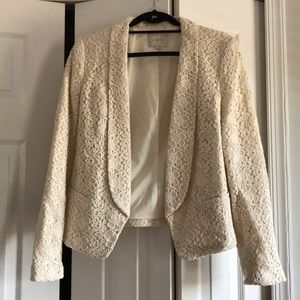 Loft Cream Lace Blazer